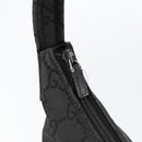 GUCCI GG Canvas Shoulder Bag Black 001 3386 Auth 156046-10