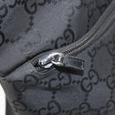 GUCCI GG Canvas Shoulder Bag Black 001 3386 Auth 156046-22