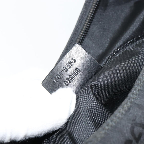 GUCCI GG Canvas Shoulder Bag Black 001 3386 Auth 156046