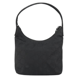 GUCCI GG Canvas Shoulder Bag Black 001 3386 Auth 156046 - 0