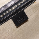 GUCCI Flora Shoulder Bag Canvas Black Gold 153029 Auth 156047-16