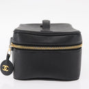 CHANEL COCO Mark Vanity Handtas Kaviaar Zwart Goud CC Authenticatie 156049-4