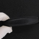 CHANEL COCO Mark Vanity Hand Bag Caviar Skin Black Gold CC Auth 156049-7