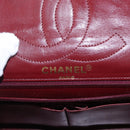 CHANEL Matelasse 25 Double Flap Paris Only Bag Lamb Skin Black CC Auth 156054-22