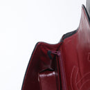 CHANEL Matelasse 25 Double Flap Paris Only Bag Lamb Skin Black CC Auth 156054-25