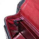 CHANEL Matelasse 25 Double Flap Paris Only Bag Lamb Skin Black CC Auth 156054-26