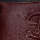 CHANEL Matelasse 25 Double Flap Chain Bag Lamb Skin Black Gold CC Auth 156055-8