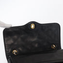 CHANEL Matelasse 25 Double Flap Paris Only Bag Lamb Skin Black CC Auth 156056-21