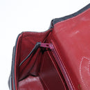 CHANEL Matelasse 25 Double Flap Paris Only Bag Lamb Skin Black CC Auth 156056-27