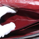 CHANEL Matelasse 25 Double Flap Paris Only Bag Lamb Skin Black CC Auth 156056-28