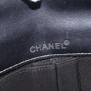 CHANEL Choco Bar Chain Shoulder Bag Denim Blue CC Auth 156057-24