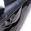CHANEL Choco Bar Chain Shoulder Bag Denim Blue CC Auth 156057-27