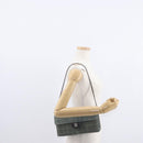 CHANEL Choco Bar Chain Shoulder Bag Denim Blue CC Auth 156057-28