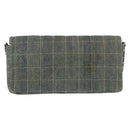 CHANEL Choco Bar Chain Shoulder Bag Denim Blue CC Auth 156057-2