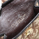 Christian Dior Trotter Canvas Pouch Beige Gold Auth 156062-11