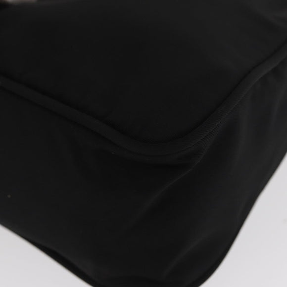 PRADA Hand Bag Nylon Black Auth 156063