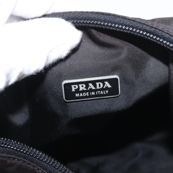 PRADA Hand Bag Nylon Black Auth 156063