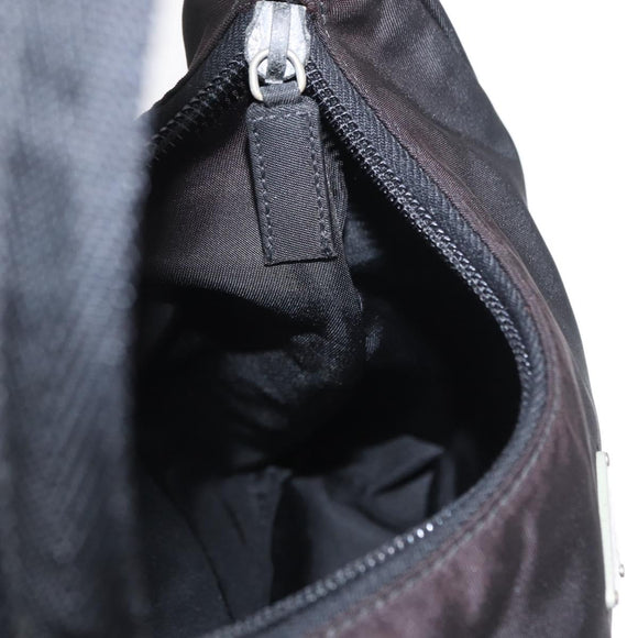 PRADA Hand Bag Nylon Black Auth 156063