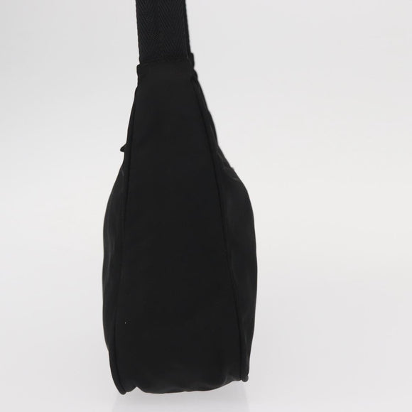 PRADA Hand Bag Nylon Black Auth 156063