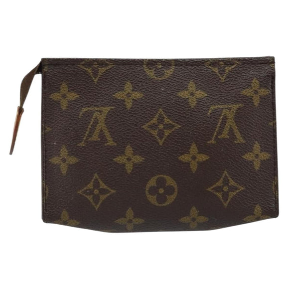 LOUIS VUITTON Monogram Poche Toilette 15 Pouch M47546 LV Auth 156074