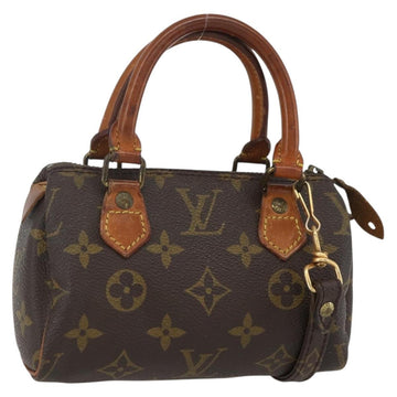 LOUIS VUITTON Monogram Mini Speedy Hand Bag M41534 LV Auth 156075