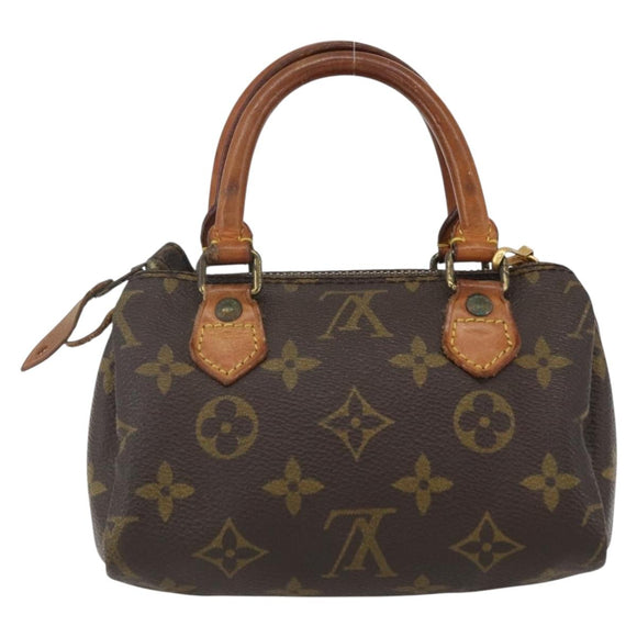 LOUIS VUITTON Monogram Mini Speedy Hand Bag M41534 LV Auth 156075
