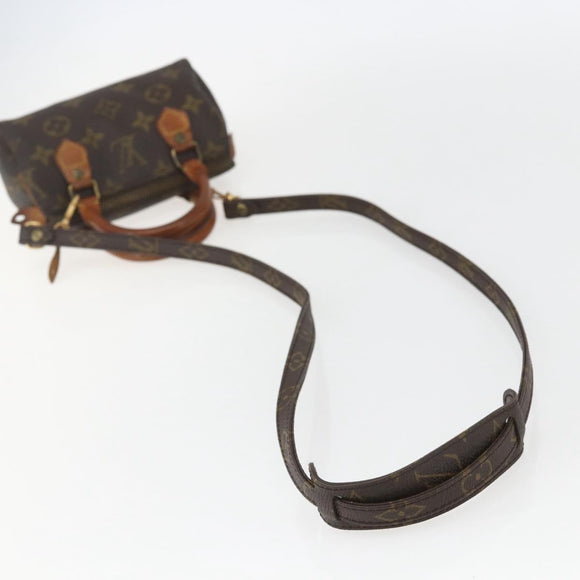 LOUIS VUITTON Monogram Mini Speedy Hand Bag M41534 LV Auth 156075