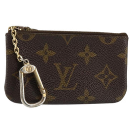 LOUIS VUITTON Monogram Pochette Cles Coin Purse M60033 LV Auth 156076