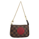LOUIS VUITTON Damier Ebene T&B Mini Pochette Accessoires N58011 LV Auth 156077-1