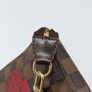 LOUIS VUITTON Damier Ebene T&B Mini Pochette Accessoires N58011 LV Auth 156077-18