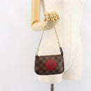 LOUIS VUITTON Damier Ebene T&B Mini Pochette Accessoires N58011 LV Auth 156077-21