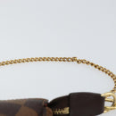 LOUIS VUITTON Damier Ebene T&B Mini Pochette Accessoires N58011 LV Auth 156077-8