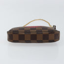LOUIS VUITTON Damier Ebene T&B Mini Pochette Accessoires N58011 LV Auth 156077-5