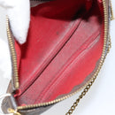 LOUIS VUITTON Damier Ebene Mini Pochette Accessoires Pouch N58009 LV Auth 156078-11