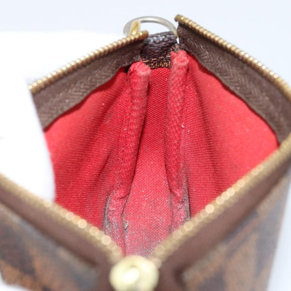 LOUIS VUITTON Damier Ebene Mini Pochette Accessoires Pouch N58009 LV Auth 156078