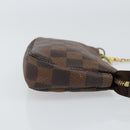 LOUIS VUITTON Damier Ebene Mini Pochette Accessoires Pouch N58009 LV Auth 156078-3