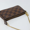 LOUIS VUITTON Damier Ebene Mini Pochette Accessoires Pouch N58009 LV Auth 156078-6