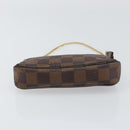 LOUIS VUITTON Damier Ebene Mini Pochette Accessoires Pouch N58009 LV Auth 156078-5