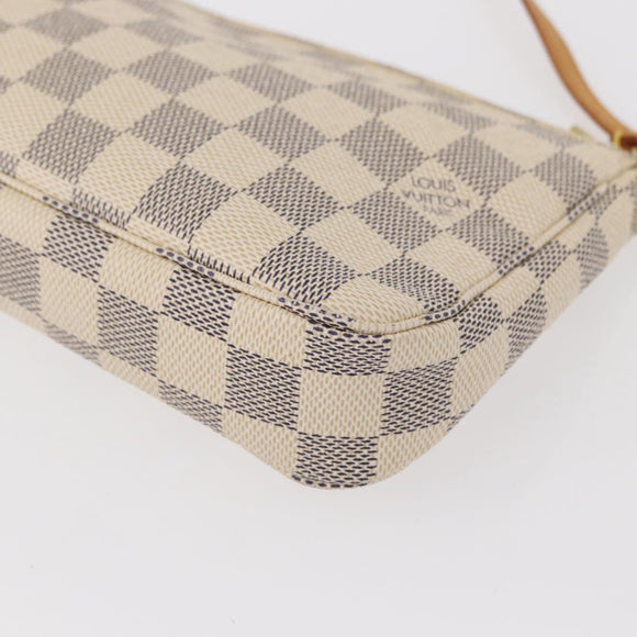 LOUIS VUITTON Damier Azur Pochette Accessoires Pouch N51986 LV Auth 156079