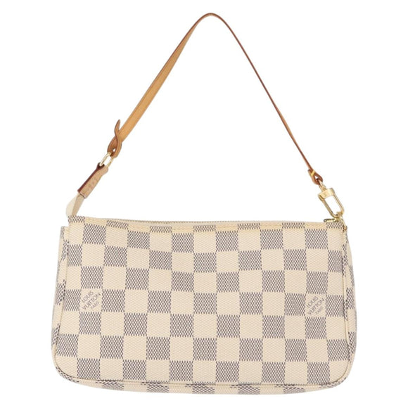 LOUIS VUITTON Damier Azur Pochette Accessoires Pouch N51986 LV Auth 156079