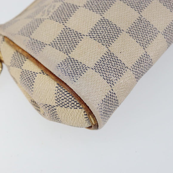 LOUIS VUITTON Damier Azur Eva Shoulder Bag 2way N55214 LV Auth 156080