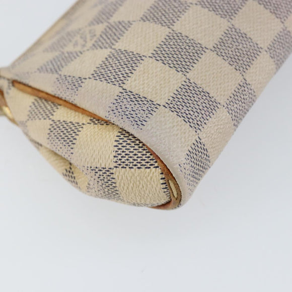 LOUIS VUITTON Damier Azur Eva Shoulder Bag 2way N55214 LV Auth 156080