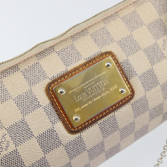 LOUIS VUITTON Damier Azur Eva Shoulder Bag 2way N55214 LV Auth 156080