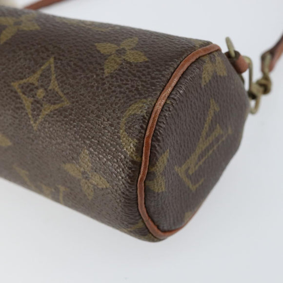 LOUIS VUITTON Monogram Papillon Pouch LV Auth 156082