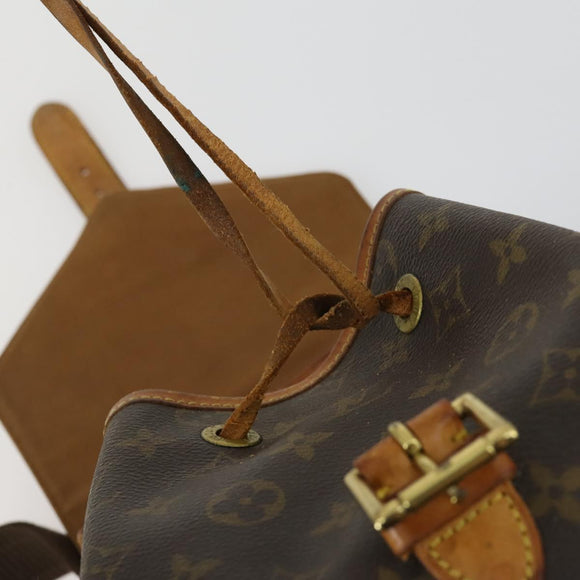 LOUIS VUITTON Monogram Montsouris GM Backpack M51135 LV Auth 156103