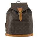 LOUIS VUITTON Monogram Montsouris GM Backpack M51135 LV Auth 156103-13