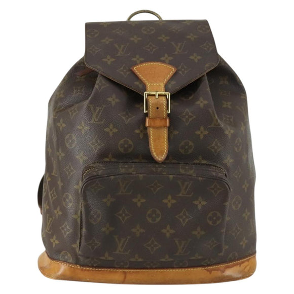 LOUIS VUITTON Monogram Montsouris GM Backpack M51135 LV Auth 156103