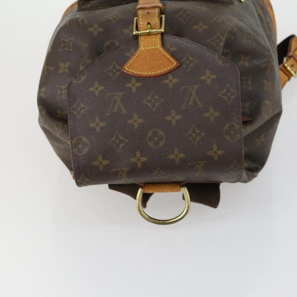 LOUIS VUITTON Monogram Montsouris GM Backpack M51135 LV Auth 156103