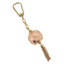 LOUIS VUITTON Porte Cles Ice Ball Bag Charm metal Gold M66779 LV Auth 156108M-1