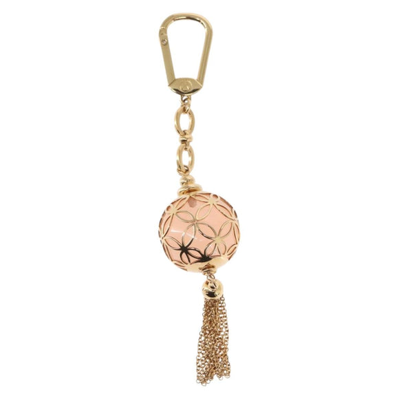 LOUIS VUITTON Porte Cles Ice Ball Bag Charm metal Gold M66779 LV Auth 156108M